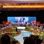 マレーシア・クアラルンプールで開かれたASEAN拡大国防相会議=1日(共同)