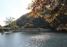 「布引ダム」の愛称で親しまれる五本松堰堤=神戸市中央区葺合町 「布引ダム」の愛称で親しまれる五本松堰堤=神戸市中央区葺合町