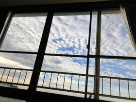 ある朝の秋空 ある朝の秋空