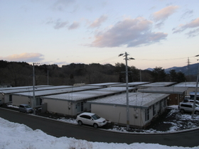 男性が暮らしていた仮設住宅。見知らぬ土地で安らげる場所はあったのか=岩手県宮古市 男性が暮らしていた仮設住宅。見知らぬ土地で安らげる場所はあったのか=岩手県宮古市