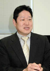 男女の不妊診断機器開発について語る兵庫県立大大学院シミュレーション学研究科の畑豊研究科長=神戸市中央区港島南町7 男女の不妊診断機器開発について語る兵庫県立大大学院シミュレーション学研究科の畑豊研究科長=神戸市中央区港島南町7