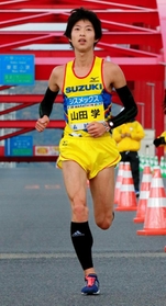 自己ベストをマークし、男子で6位となった山田学(撮影・斎藤雅志) 自己ベストをマークし、男子で6位となった山田学(撮影・斎藤雅志)
