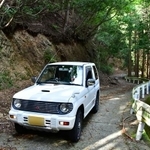 34年ぶりに訪れた国道424号旧道…旧規格の軽自動車でもかなり狭く感じます