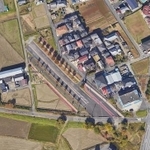 空から見れば不思議な光景だ (C) Google