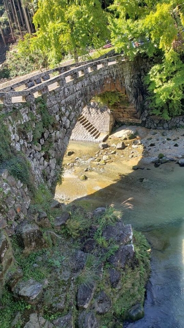 こんなところにハートが!こちらは熊本県美里町の二俣橋(株式会社ゼンリン提供)