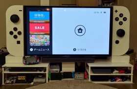 テレビが超特大の有機EL Switchに?(画像提供:たるっちさん) テレビが超特大の有機EL Switchに?(画像提供:たるっちさん)