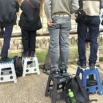 ゾウの屋外観覧でこんな光景が…この当時は使用OKだった踏み台ですがこれはちょっと…(提供画像)