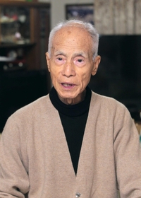入隊から戦争末期までの体験を振り返る中庄司久治さん=明石市硯町 入隊から戦争末期までの体験を振り返る中庄司久治さん=明石市硯町