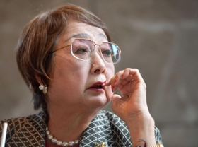 扇千景さん=東京都内(撮影・出月俊成) 扇千景さん=東京都内(撮影・出月俊成)