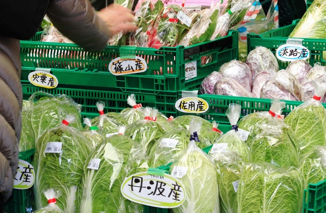 店頭に五国の旬があふれる=神戸市中央区元町通5(撮影・斎藤雅志) 店頭に五国の旬があふれる=神戸市中央区元町通5(撮影・斎藤雅志)