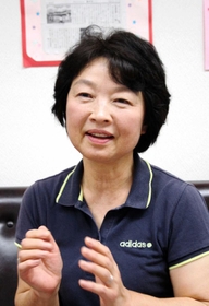 「子どもの疲れをためないようにしてほしい」と話す西岡敏子園長=西宮市立越木岩幼稚園 「子どもの疲れをためないようにしてほしい」と話す西岡敏子園長=西宮市立越木岩幼稚園