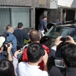 神戸山口組の直系組長らが集まった暴力団事務所=8日午前10時51分、神戸市長田区五番町2