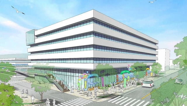 明石市役所新庁舎の完成予想図