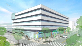 明石市役所新庁舎の完成予想図