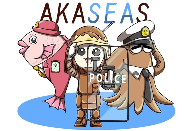明石署のマスコット「ＡＫＡＳＥＡＳ（アカシーズ）」