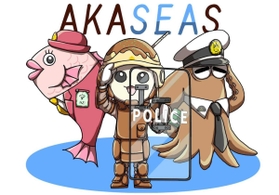 明石署のマスコット「ＡＫＡＳＥＡＳ（アカシーズ）」