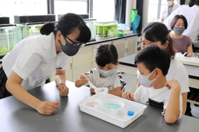 神戸新聞next 明石 小学生ら招き理科実験 明石高生が夏休み教室開催 神戸新聞next 明石 小学生ら招き理科実験 明石高生が夏休み教室開催