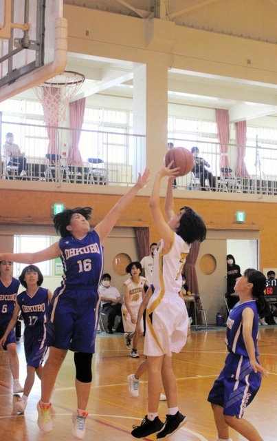 神戸新聞next 明石 明石市中学校新人体育大会 女子バスケは二見ｖ １２競技熱戦繰り広げる