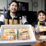 明石産のタコなどをみそに漬けた「漬け活魚」＝明石市藤が丘２