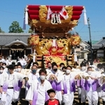 大窪太鼓保存会が新調した布団太鼓＝明石市大久保町大窪