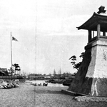 １９０８年発行の「明石名所写真帖」に載っている波門崎燈籠堂（宮内庁所蔵、明石市提供）