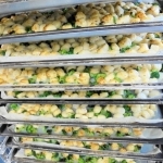 市内中学校の給食で出されたホタテとブロッコリーのグリル（明石市教育委員会提供）