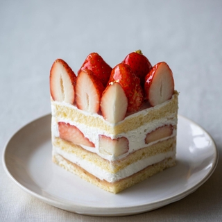 明石清水いちごのショート（くるみや提供）
