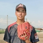 １５歳以下の侍ジャパンメンバーに選ばれた川上慧さん＝神戸市西区岩岡町岩岡