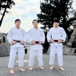 ３兄弟で講道館杯に出場した（左から）福田大悟さん、大和さん、大晟さん（福田さん提供）