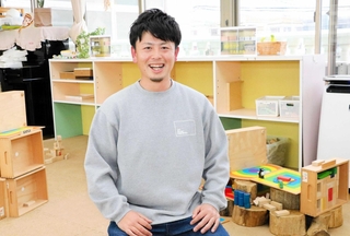 大会本番に向け意気込む佐藤涼さん＝明石市和坂１