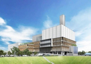 新たなごみ処理施設の完成パース（明石市提供）
