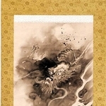 明石市指定有形文化財に指定された石田幽汀作の「龍虎図」（明石市提供）