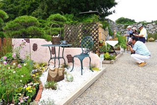 昨年のイベントで展示されたミニ庭園