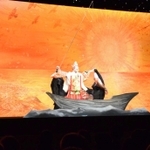 上演を始めた新演目「戎舞＋」の一場面＝淡路人形座