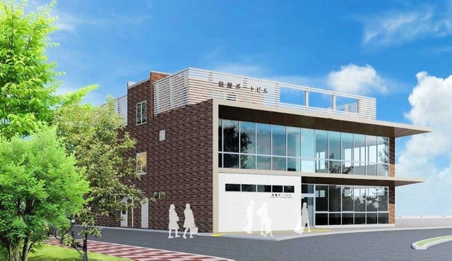 新たな岩屋ポートビルの完成予想図（淡路市提供）