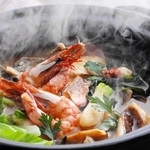 あわじ浜離宮別荘鐸海の「漁師風鍋」（南あわじ市提供）