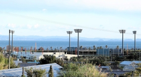 新球団が本拠地にする淡路佐野球場＝淡路市佐野新島