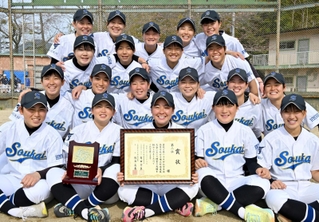 春の選抜大会で全国３位に入った蒼開ナイン＝蒼開高校