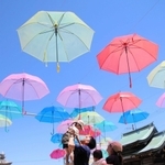 由良カンコウキョクが企画したアンブレラスカイ＝由良湊神社