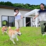 全てのヴィラにプライベートドッグランを備える宿泊施設「ドギウッド」＝淡路市長沢
