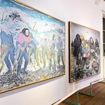 生誕１００年を記念し代表作を飾る特別展＝アート山大石可久也美術館