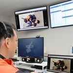 通報者が撮影した動画が通信指令室に届く＝洲本市塩屋１