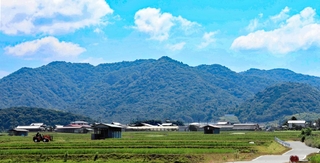 夏の諭鶴羽山系＝南あわじ市北阿万新田中から