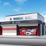 ２０２７年３月完成予定の南淡分署のイメージ（淡路広域消防事務組合提供）