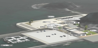 丸山漁港に整備される新施設の完成イメージ図（まるやまと提供）