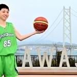 所属チームが全国出場を決め、日本一へ活躍を誓う小田彪人さん＝淡路市岩屋