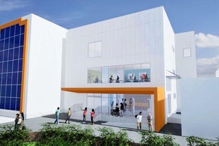 新校舎のイメージ図（吉備国際大提供）