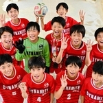 淡路地区予選で４連覇を果たした「ダイナマイト．Ｗ．Ｆ．Ｃ．ｊｒ」のメンバー＝淡路市志筑