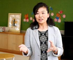 芦屋大付属幼稚園園長の安藝雅美さん＝芦屋市（撮影・辰巳直之）
