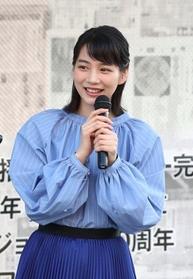 地元での思い出を語るのんさん＝姫路市駅前町（撮影・吉田敦史）